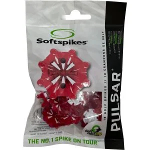 Softspikes Pulsar Fast Twist 3.0 Golf Spikes - Red/White
