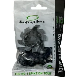 Softspikes Tour Flex Pro Fast Twist 3.0 Golf Spikes Black/Charcoal