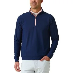 Straight Down Bel Air Quarter Zip Golf Pullover