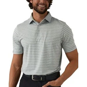 Straight Down Oceano Stripe Golf Polo