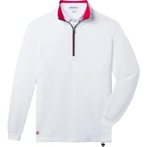 Straight Down Optic Quarter-Zip Golf Pullover