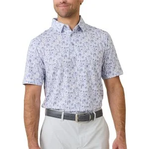 Straight Down Waterman Golf Polo