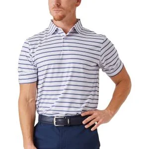 Straight Down Zuma Stripe Golf Polo