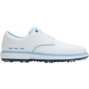 Sun Day Red Willow White/Light Blue Golf Shoes Lateral Side View