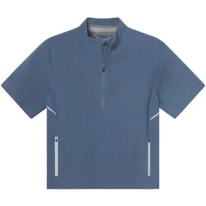 Sun Mountain Stratus Quarter-Zip Short Sleeve Golf Rain Pullover