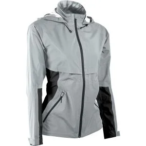Sun Mountain Womens Stratus Golf Rain Jacket - BLACK/WHITE - XXL