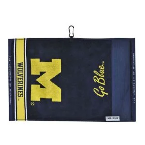 Team Effort Michigan Wolverines Jacquard Golf Towel