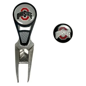 Team Effort Ohio State Buckeyes Divot Repair Tool and Ball Marker Set