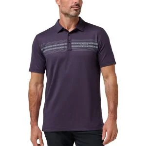TravisMathew Featherweight Chest Stripe Golf Polo