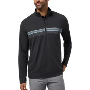 TravisMathew Nautical Adventure Quarter Zip Golf Pullover - ON SALE