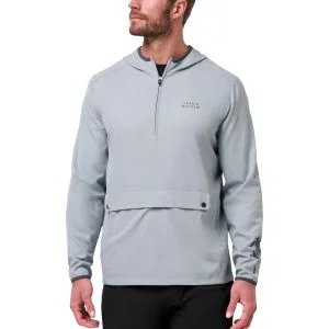 TravisMathew Out Of Pocket Hooded Quarter Zip Golf Pullover - ON SALE