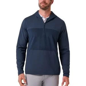 TravisMathew Polar Seas Quarter Zip Golf Hoodie