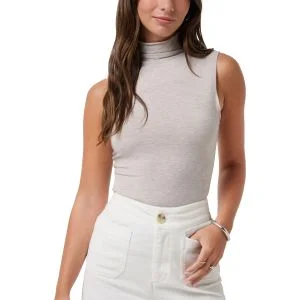 TravisMathew Womens Captivate Mock Neck Sleeveless Golf Top