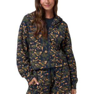 TravisMathew Womens Cloud Fleece Printed Golf Hoodie