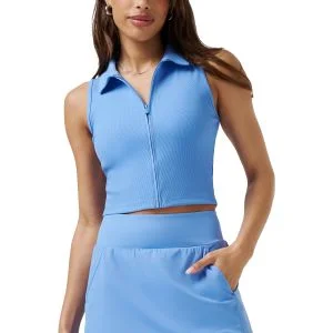 TravisMathew Womens Midline Sleeveless Golf Polo