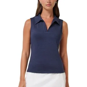 TravisMathew Womens Skyloft Light Sleeveless Golf Polo