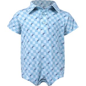 Turtkes & Tees Junior Boys Mini Auggie Golf Polo Onesie