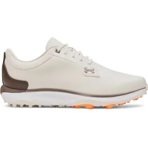 Under Armour UA Drive Glide Spikeless Golf Shoes Stone Lateral Side View