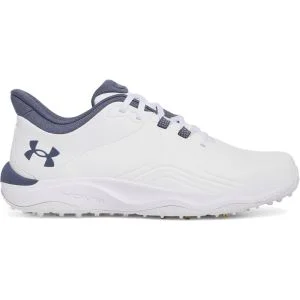 Under Armour UA Drive Pro Spikeless Golf Shoes White/Downpour Navy