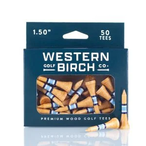 Western Birch 1.5" Bamboo Shortee Golf Tees