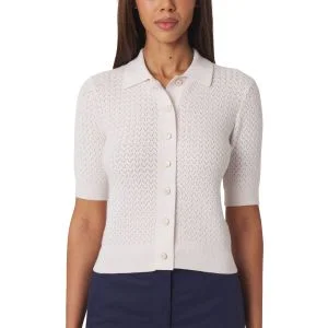 Williams Athletic Club Women's Victoria Sweater Golf Polo Pinky White