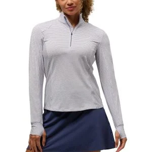Zero Restriction Womens Renae Zip Mock Golf Pullover