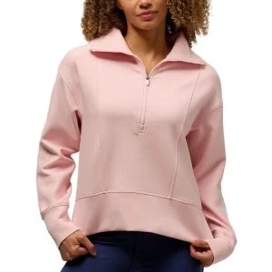 Zero Restriction Womens Riley Zip Mock Golf Pullover