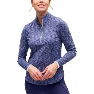 Zero Restriction Women's Shae Zip Mock Golf Pullover