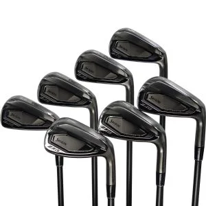 Used Srixon ZXi5 Limited Edition Black Chrome Irons 5 - PW, AW Right Handed Dynamic Gold Mid 100 Tour Issue Black R300 Regular Flex (ZUSC1044)