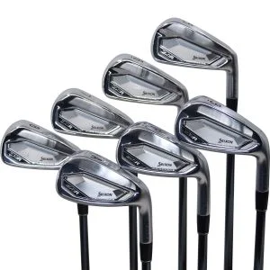 Used Srixon ZXiR Irons 5 - PW, AW Right Handed UST Mamiya Recoil Dart 65 F2 Senior Flex (ZUSC1275)