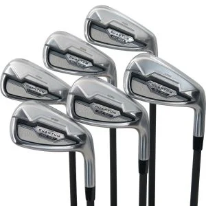 Used Callaway Quantum Max Fast Irons 6 - PW, AW Right Handed Mitsubishi Vanquish 4 Senior Flex (ZUSC1578)