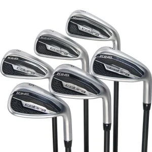 Used Cobra King Irons 6 - PW, GW Right Handed KBS PGI 75 Regular Flex (ZUSC1580)