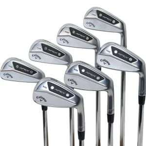 Used Callaway Apex MB Irons 4 - 10 Right Handed Dynamic Gold Tour Issue S400 Stiff Flex (ZUSC1697)