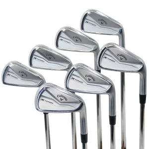 Used Callaway X Forged Irons 4 - PW Right Handed Project X LZ 125 X-Stiff Flex (ZUSC1702)