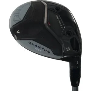 Used Callaway Quantum Max 15&#42; 3 Fairway Wood Right Handed Project X Denali Frost Silver 60 Stiff Flex (ZUSC1732)