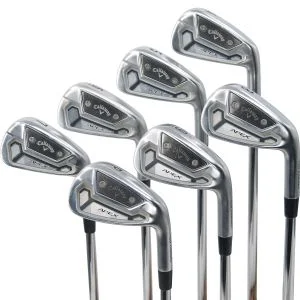 Used Callaway 2021 Apex TCB Irons 4 - PW Right Handed True Temper AMT Tour White Regular Flex (ZUSC1746)