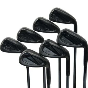 Used Mizuno JPX 925 Hot Metal Black Irons 5 - PW, GW Right Handed UST Recoil Dart ESX 60 Senior Flex (ZUSC1761)