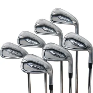 Used Callaway Quantum Max Irons 5 - PW, AW Right Handed KBS Max 90 Regular Flex (ZUSC1770)