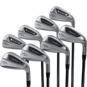 Used Callaway Apex Ai-200 Irons 4 - PW, AW Right Handed Recoil Dart HDC 80 Senior Flex (ZUSC547)