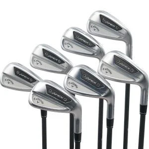 Used Callaway Apex Ai-300 Irons 5 - PW, AW Right Handed MMT 60 Senior Flex (ZUSC548)