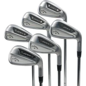 Used Callaway Apex Ai-300 Irons 5 - PW Right Handed Dynamic Gold MID 90 Stiff Flex (ZUSC549)