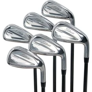 Used Titleist '23 T350 Irons 5 - PW Right Handed AMT Tour White Onyx R300 Regular Flex (ZUSC667)