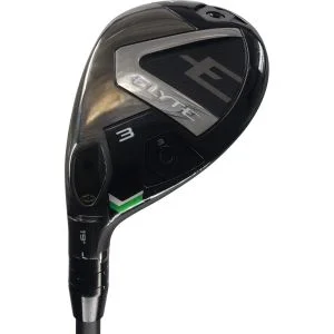 Used Callaway Elyte 19&#42; 3 Hybrid Left Handed Vanquish 5 R2 Senior Flex Flex (ZUSC859)