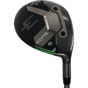 Used Callaway Elyte 18&#42; 5 Fairway Wood Right Handed Denali Charcoal 70 X-Stiff Flex (ZUSC882)
