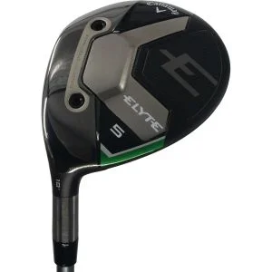 Used Callaway Elyte 18&#42; 5 Fairway Wood Left Handed Denali Charcoal 70 Stiff Flex (ZUSC894)
