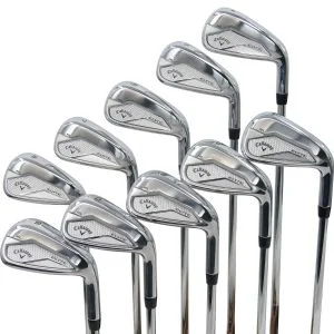 Used Callaway Elyte HL Irons 4 - PW, AW, GW, SW Right Handed KBS Max 80 Stiff (ZUSC988)