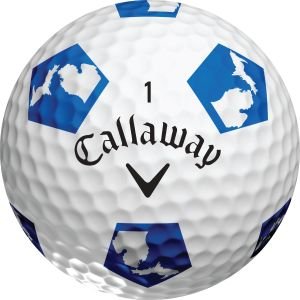 Callaway Chrome Soft Truvis Light Blue Michigan Golf Ball