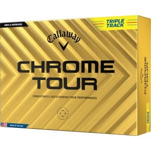 Callaway Chrome Tour Yellow Triple Track Golf Balls Packaing
