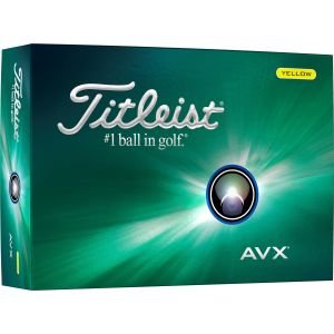 2024 Titleist AVX Yellow Golf Balls Packaging