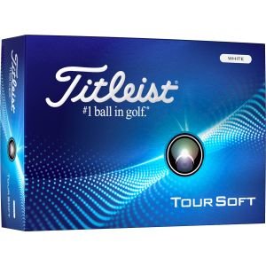 2024 Titleist Tour Soft White Golf Balls Dozen Box